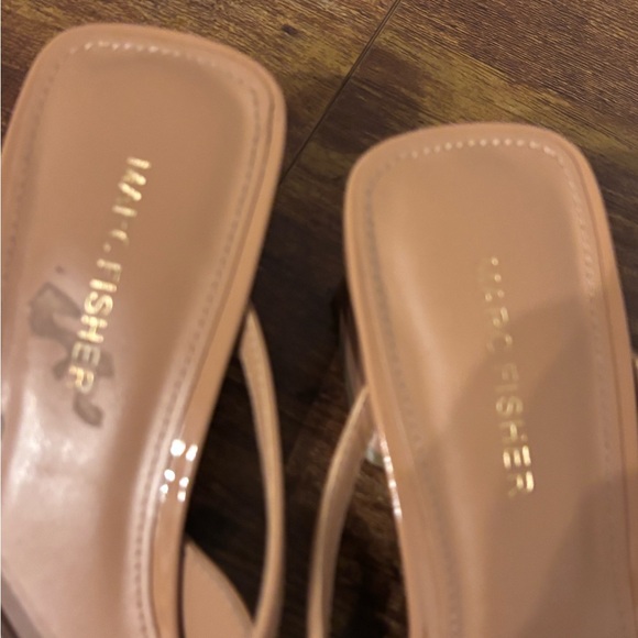 Marc Fisher Nude Patent Heels - Picture 2 of 5